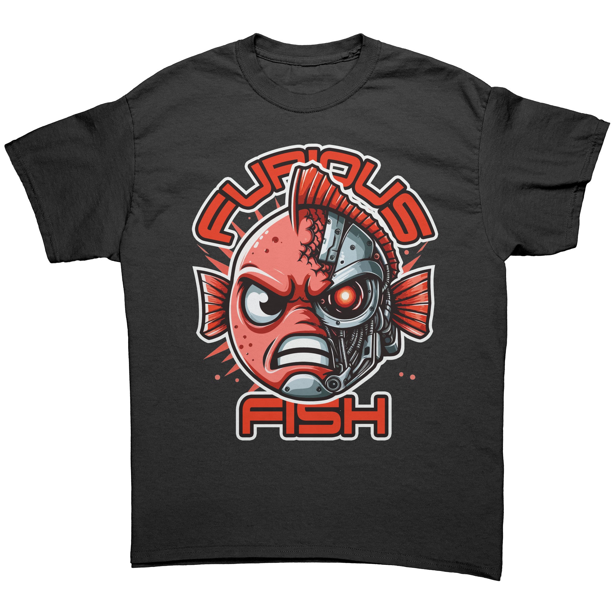 Tommy the Turbot-nator will be back! Furious Fish T-Shirt (Adult Unisex)