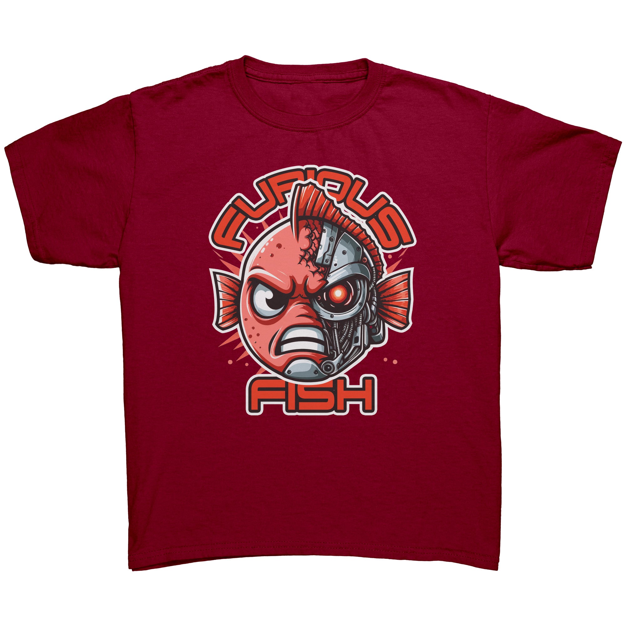 Tommy the Turbot-nator will be back! Furious Fish T-Shirt (Children's Unisex)