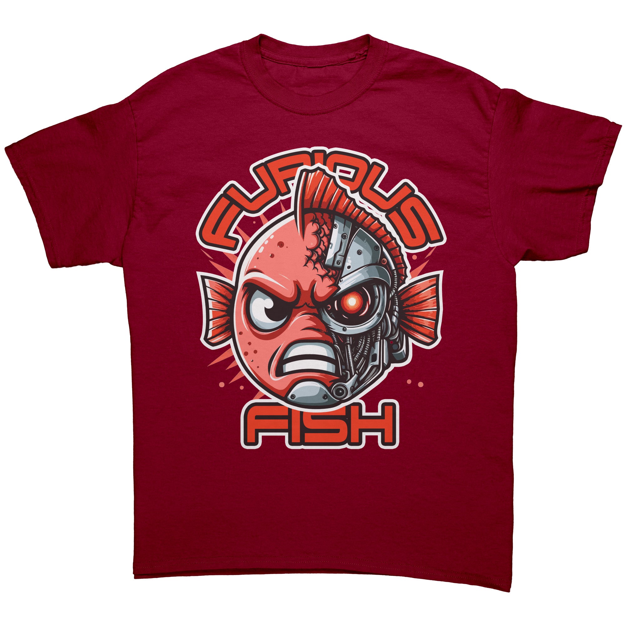 Tommy the Turbot-nator will be back! Furious Fish T-Shirt (Adult Unisex)