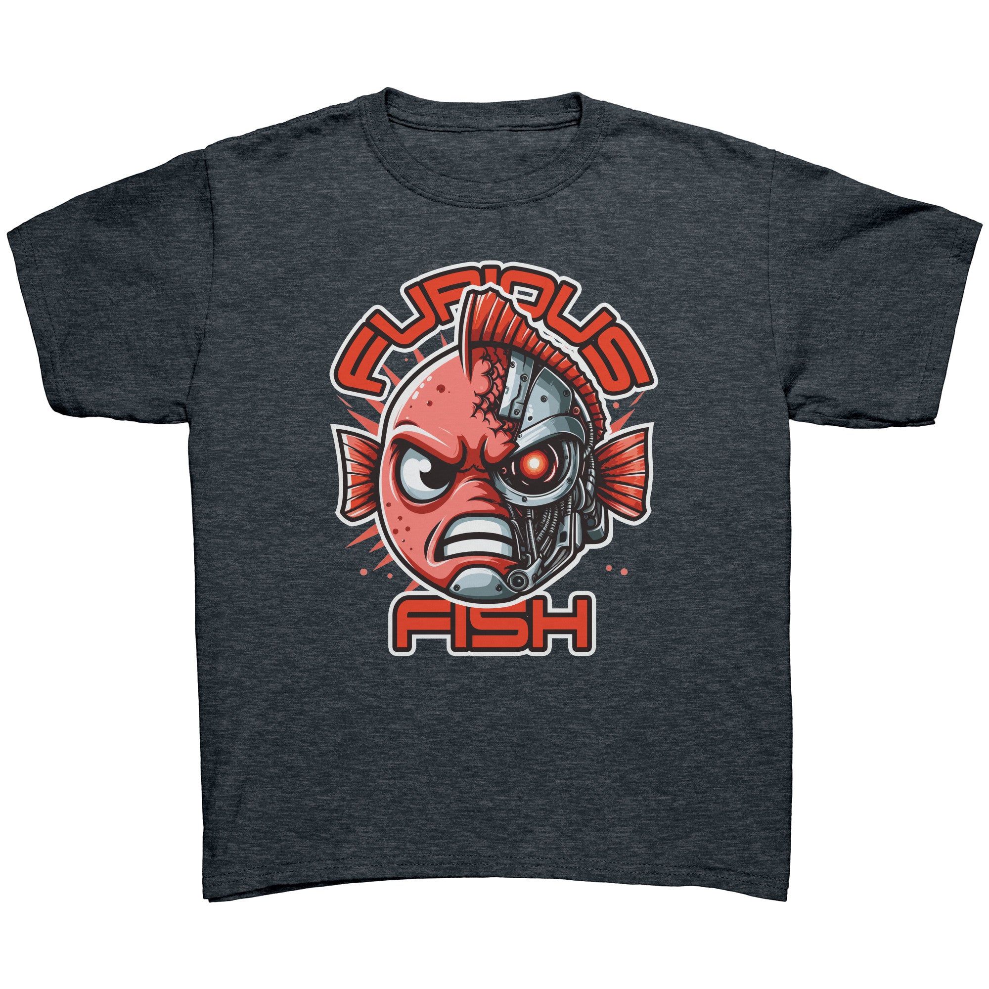 Tommy the Turbot-nator will be back! Furious Fish T-Shirt (Children's Unisex)