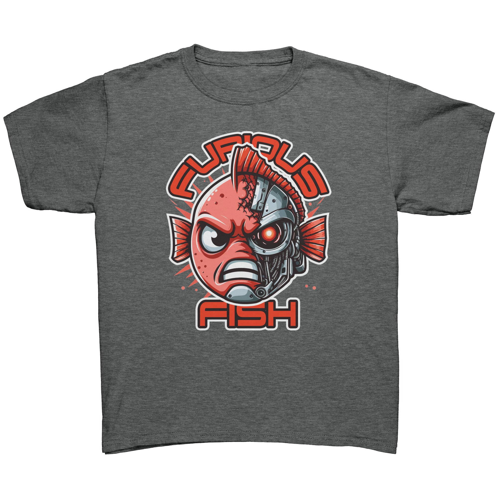 Tommy the Turbot-nator will be back! Furious Fish T-Shirt (Children's Unisex)