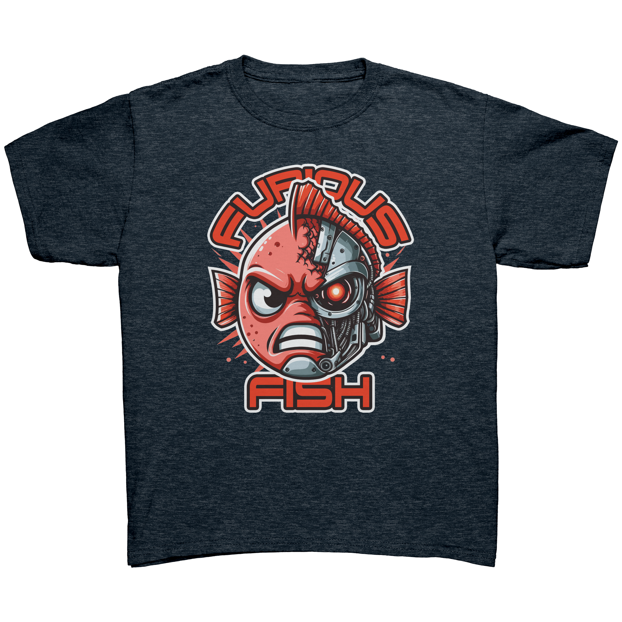 Tommy the Turbot-nator will be back! Furious Fish T-Shirt (Children's Unisex)