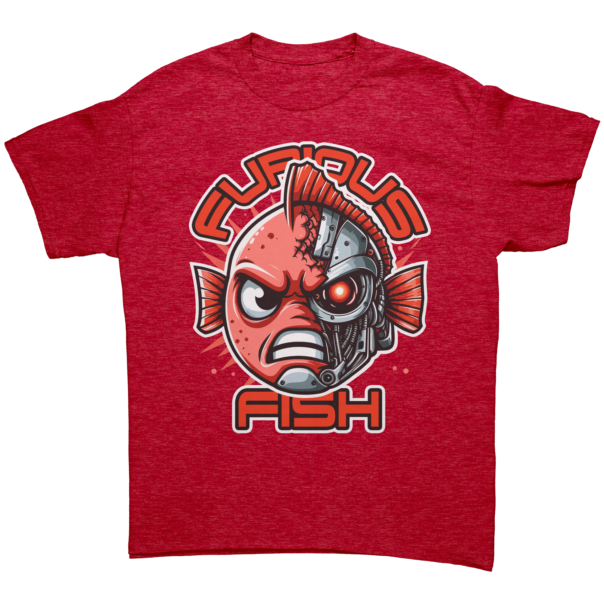 Tommy the Turbot-nator will be back! Furious Fish T-Shirt (Adult Unisex)