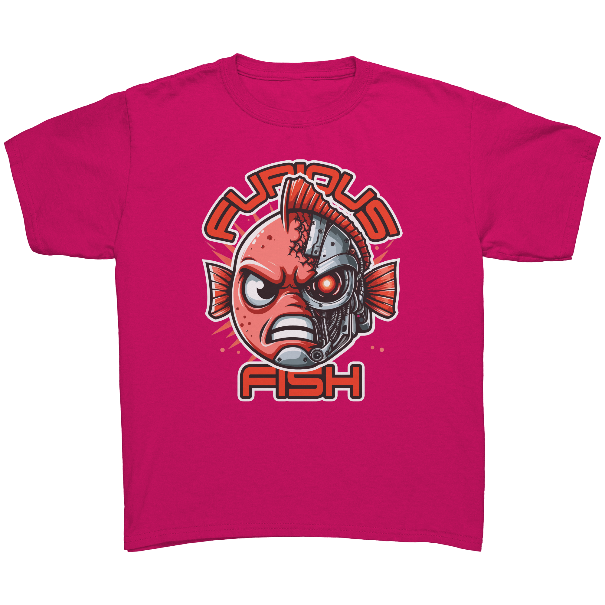 Tommy the Turbot-nator will be back! Furious Fish T-Shirt (Children's Unisex)