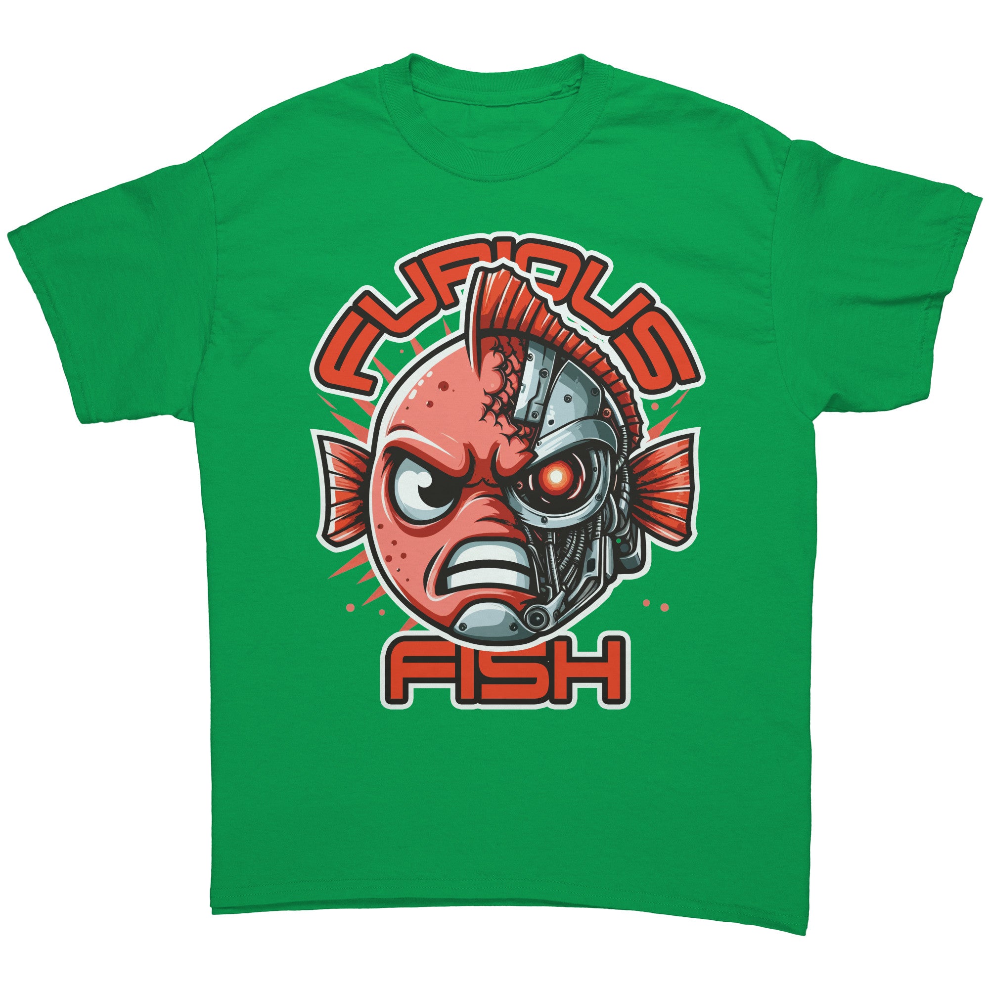 Tommy the Turbot-nator will be back! Furious Fish T-Shirt (Adult Unisex)