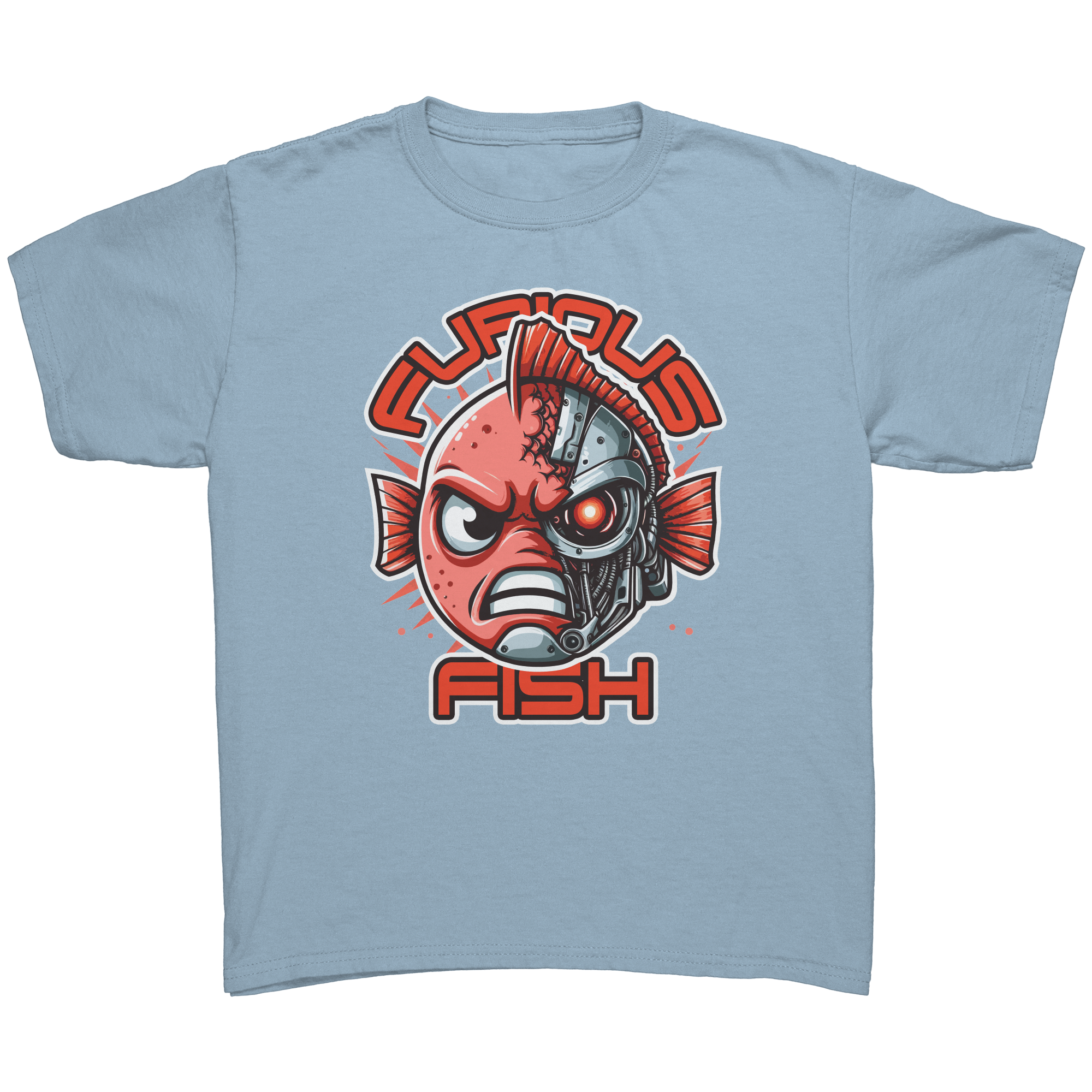 Tommy the Turbot-nator will be back! Furious Fish T-Shirt (Children's Unisex)