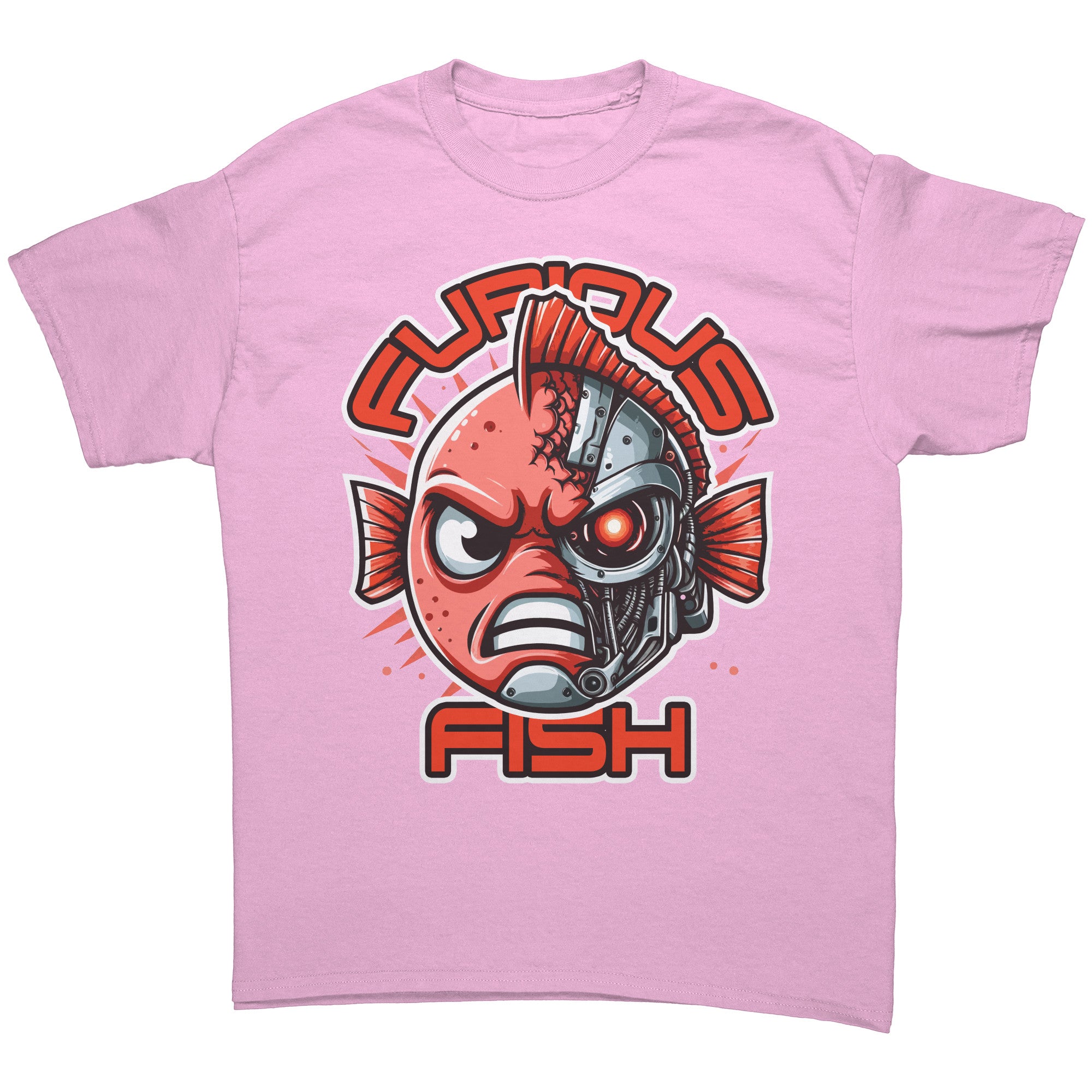 Tommy the Turbot-nator will be back! Furious Fish T-Shirt (Adult Unisex)