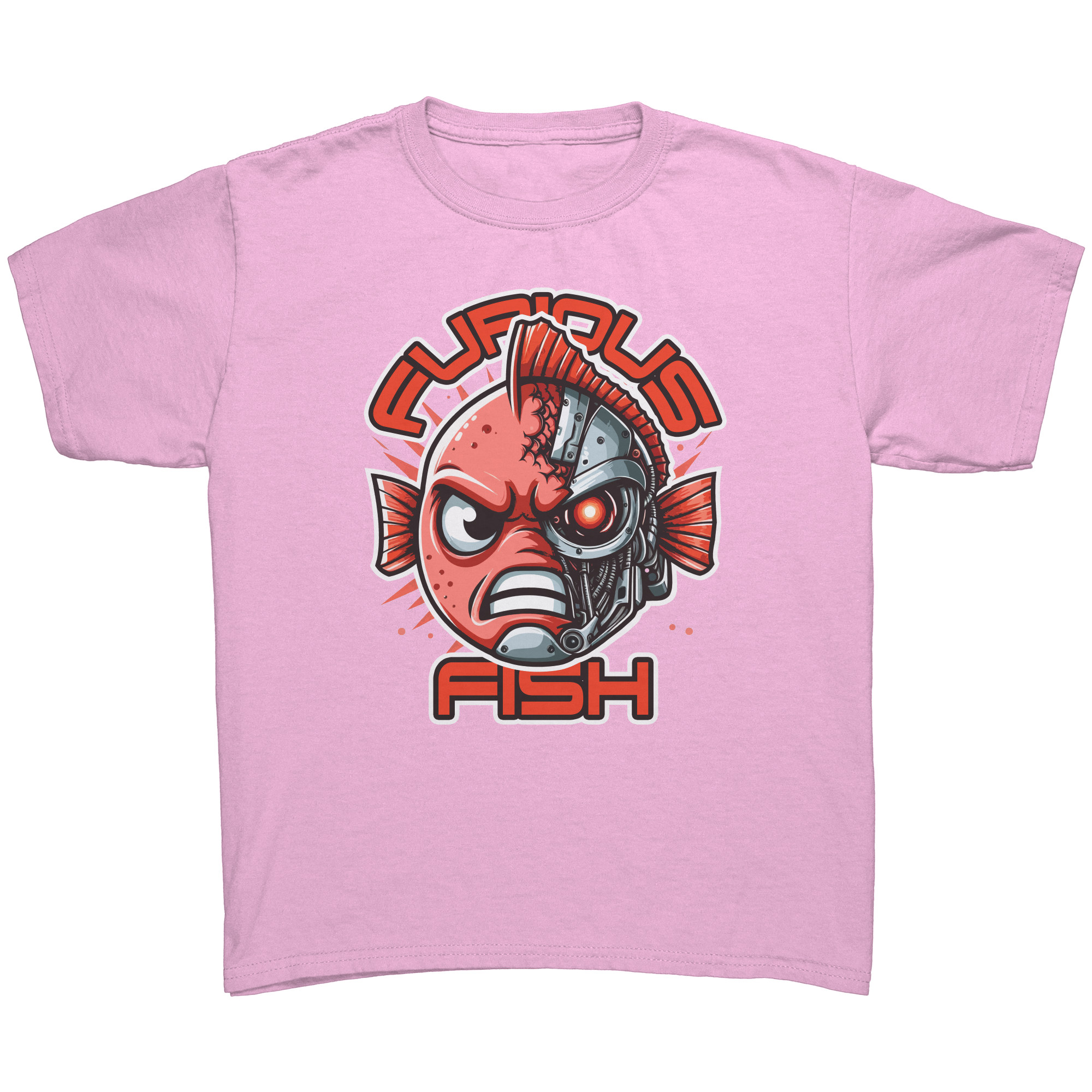 Tommy the Turbot-nator will be back! Furious Fish T-Shirt (Children's Unisex)