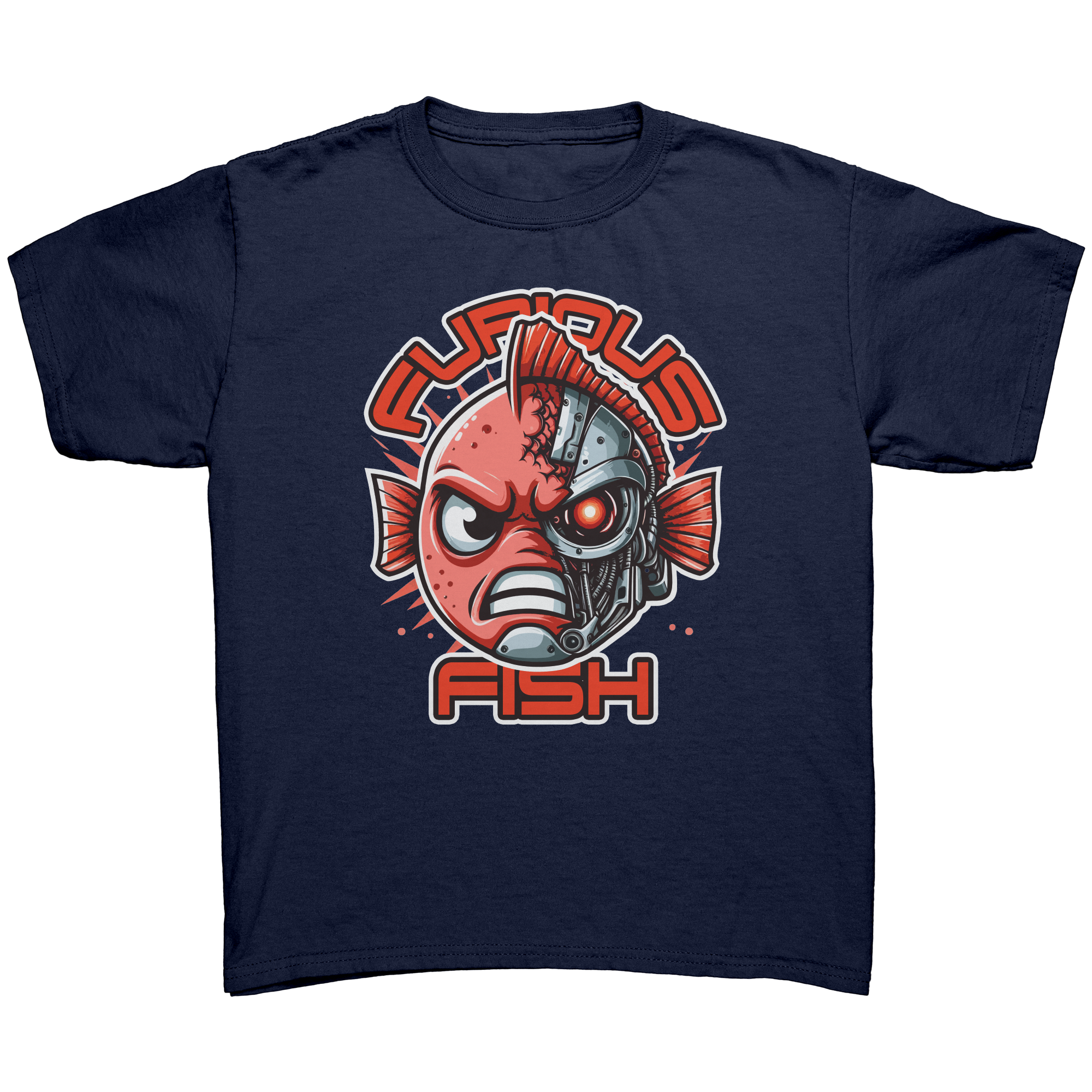 Tommy the Turbot-nator will be back! Furious Fish T-Shirt (Children's Unisex)