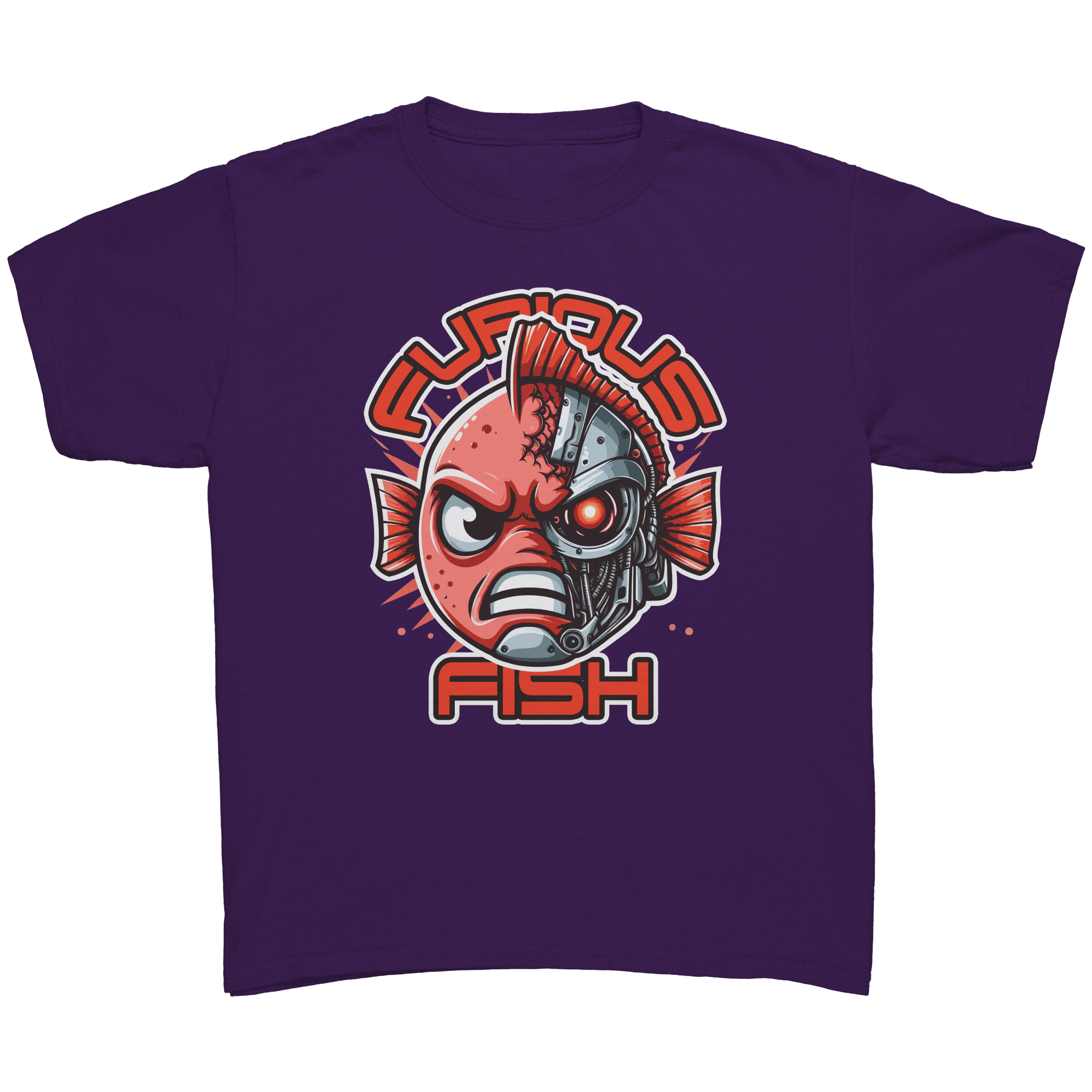 Tommy the Turbot-nator will be back! Furious Fish T-Shirt (Children's Unisex)