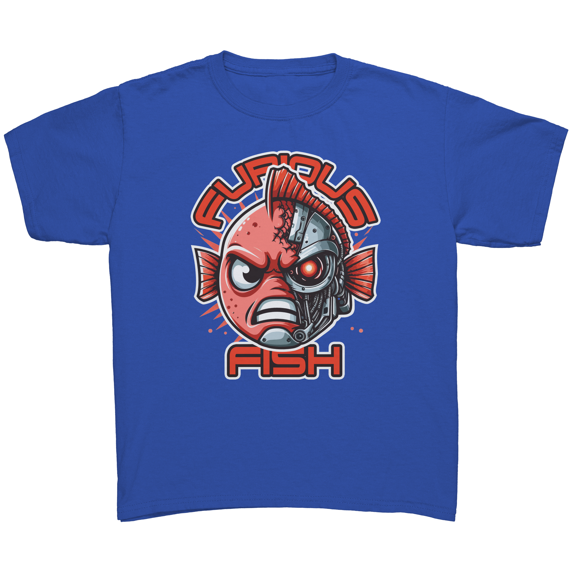 Tommy the Turbot-nator will be back! Furious Fish T-Shirt (Children's Unisex)