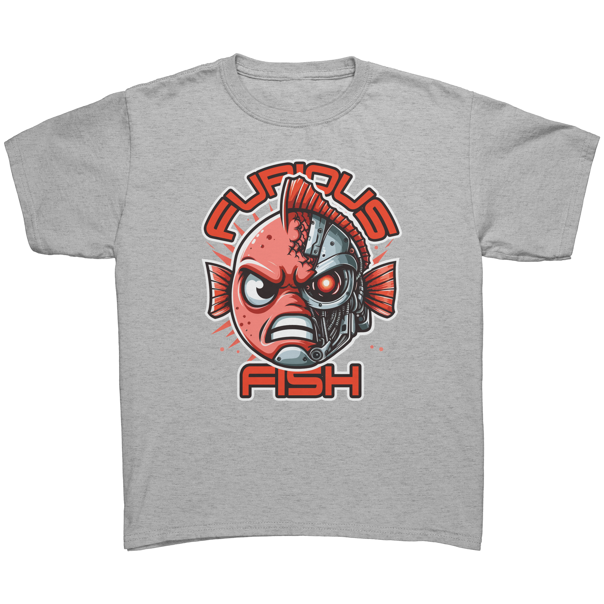 Tommy the Turbot-nator will be back! Furious Fish T-Shirt (Children's Unisex)