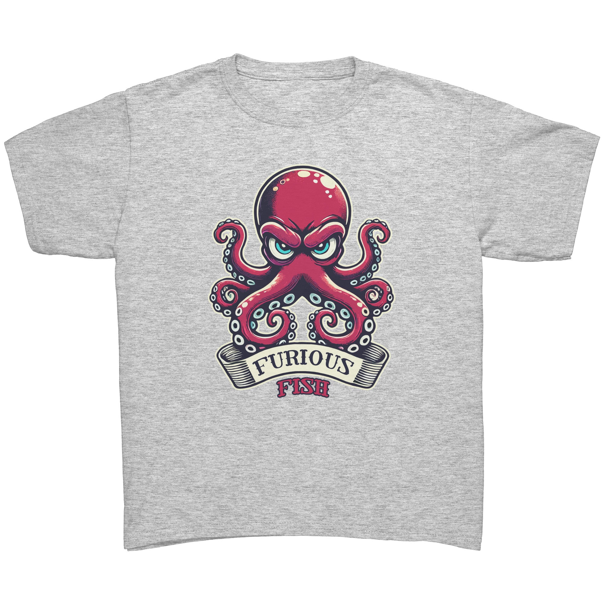 Watch out for the Ink with Ozzy the Octopus - Furious Fish (Children's Unisex)