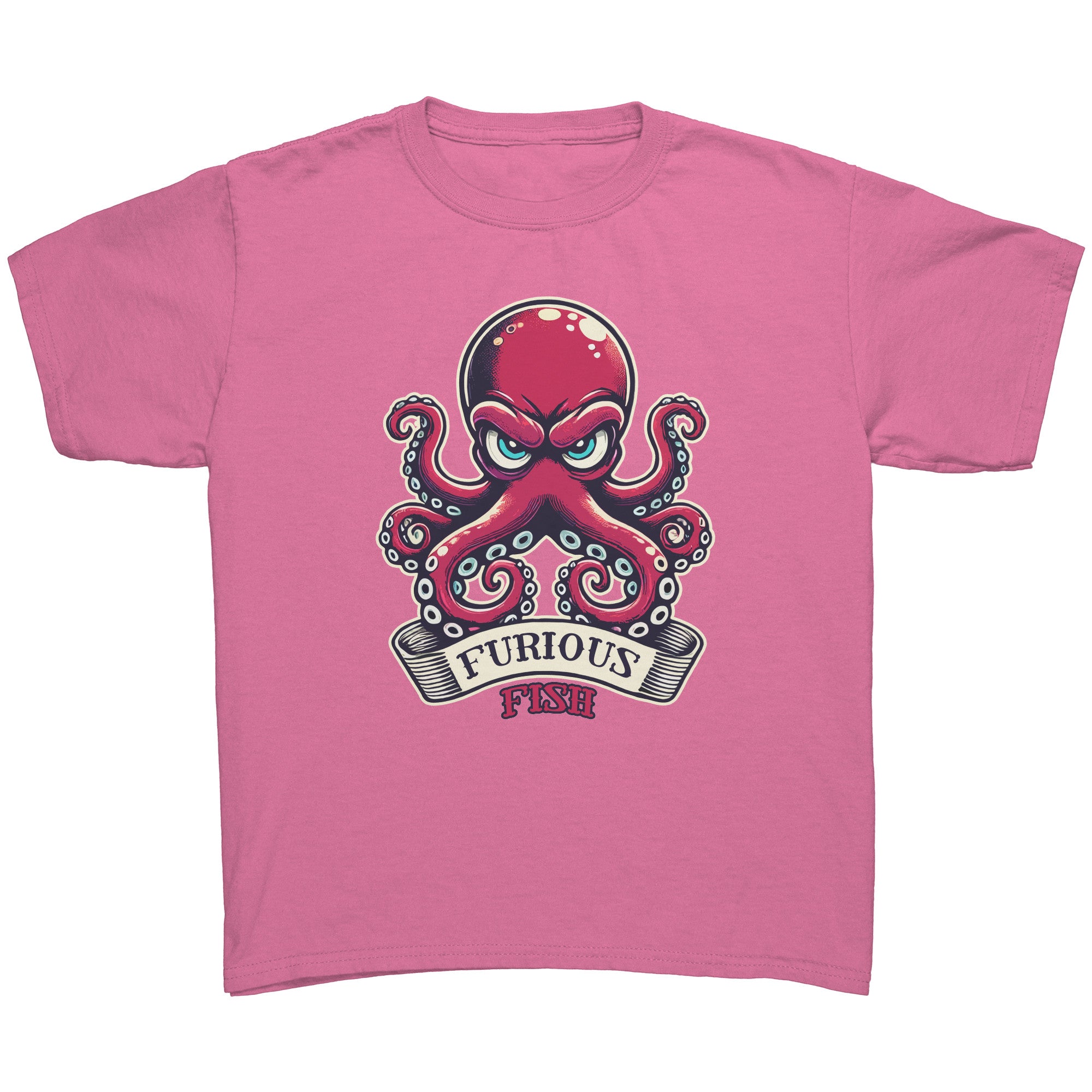 Watch out for the Ink with Ozzy the Octopus - Furious Fish (Children's Unisex)
