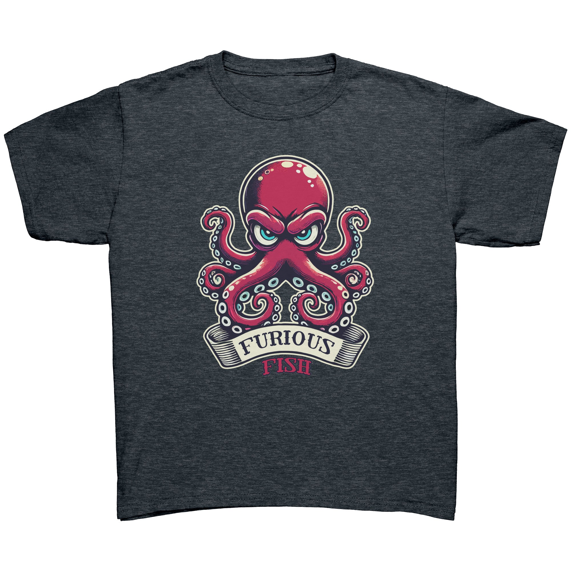 Watch out for the Ink with Ozzy the Octopus - Furious Fish (Children's Unisex)