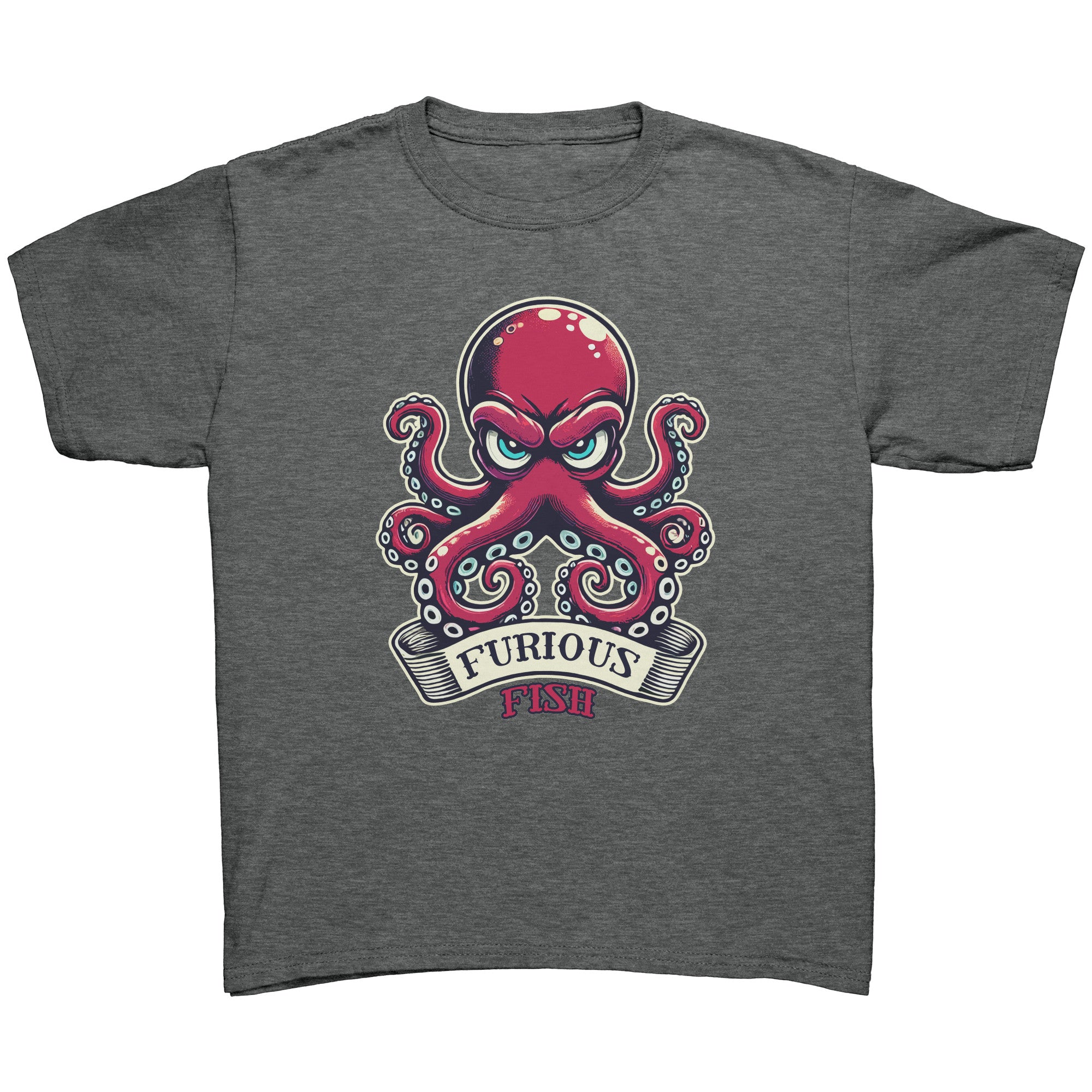 Watch out for the Ink with Ozzy the Octopus - Furious Fish (Children's Unisex)