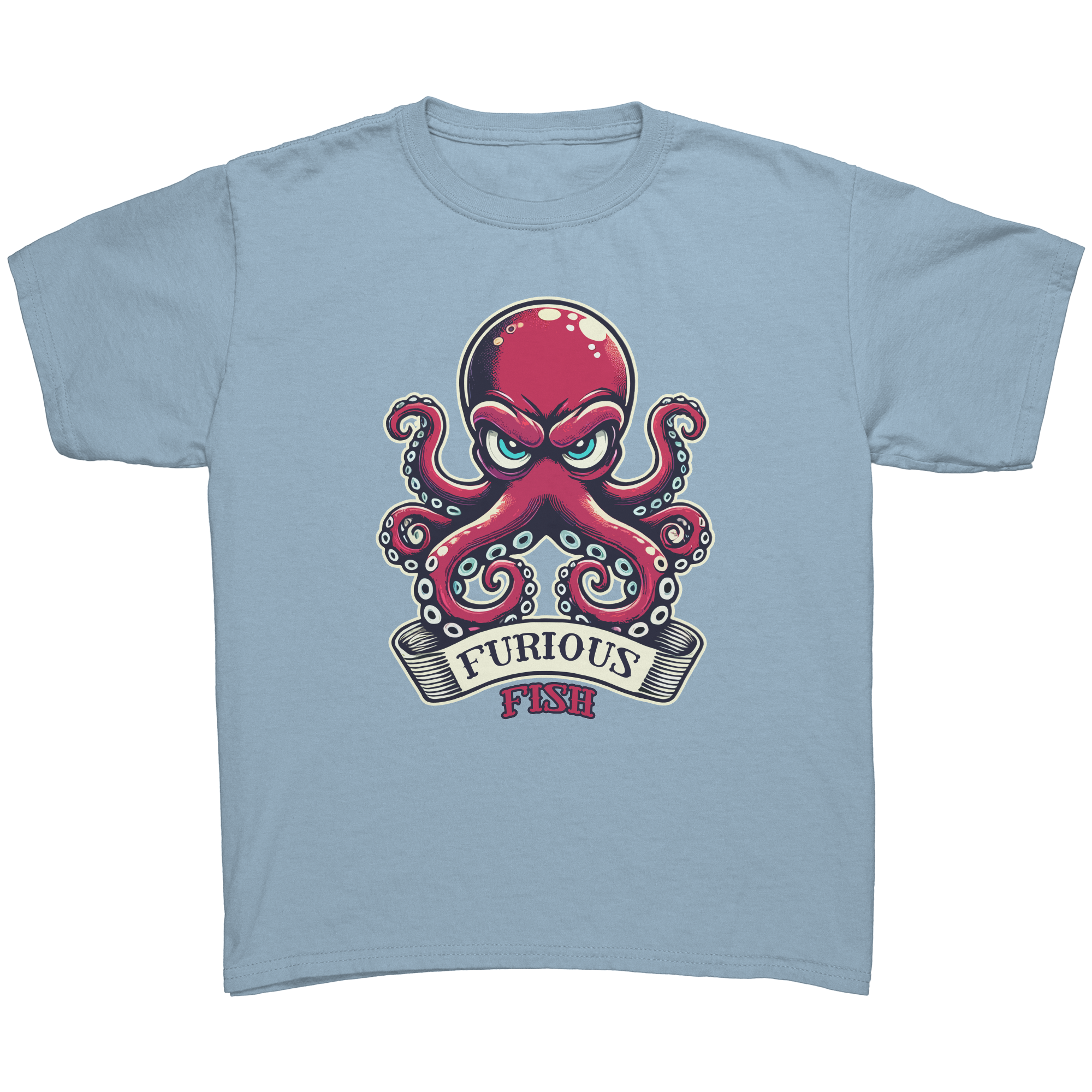Watch out for the Ink with Ozzy the Octopus - Furious Fish (Children's Unisex)
