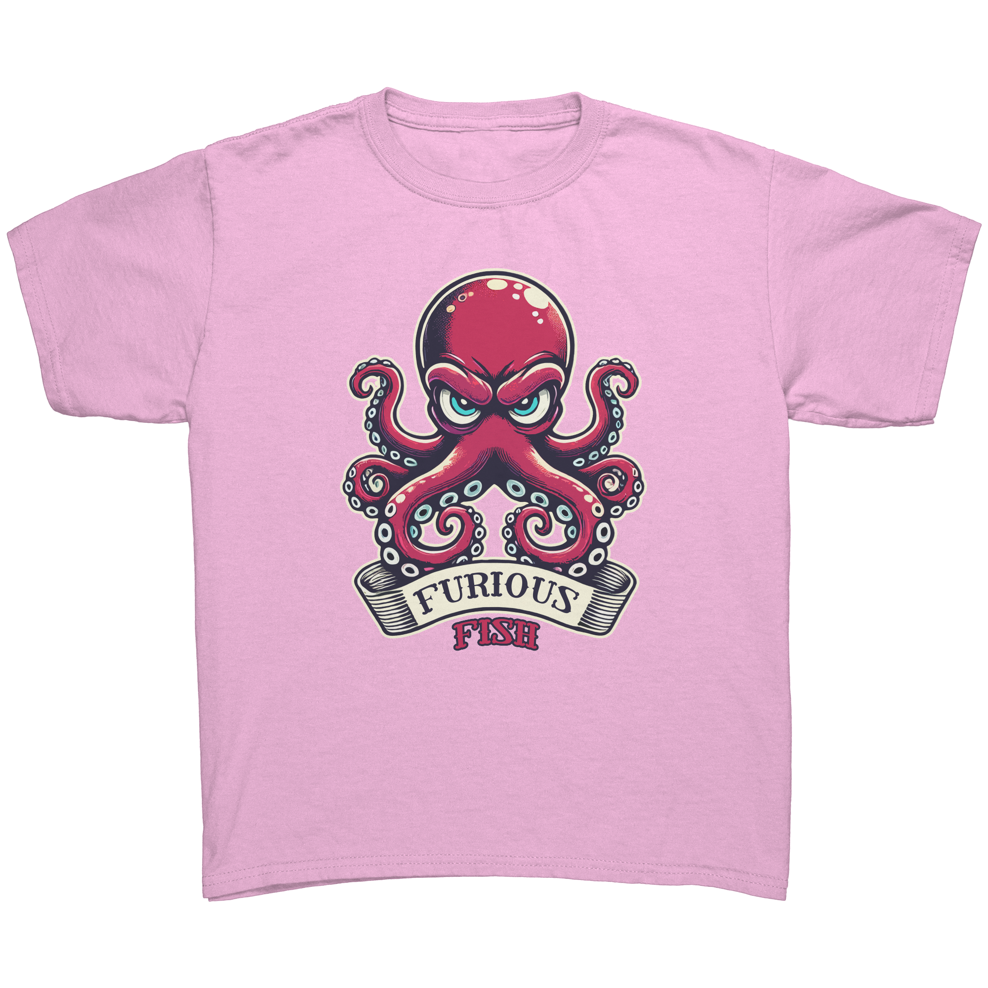 Watch out for the Ink with Ozzy the Octopus - Furious Fish (Children's Unisex)